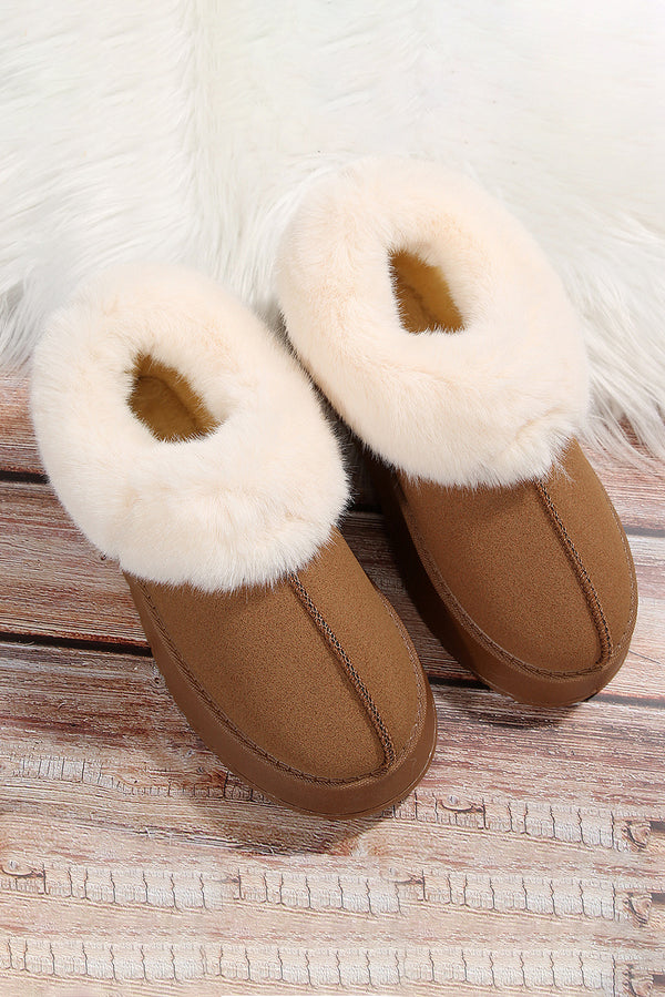 Chestnut Plush Snow Boots(XDX924)