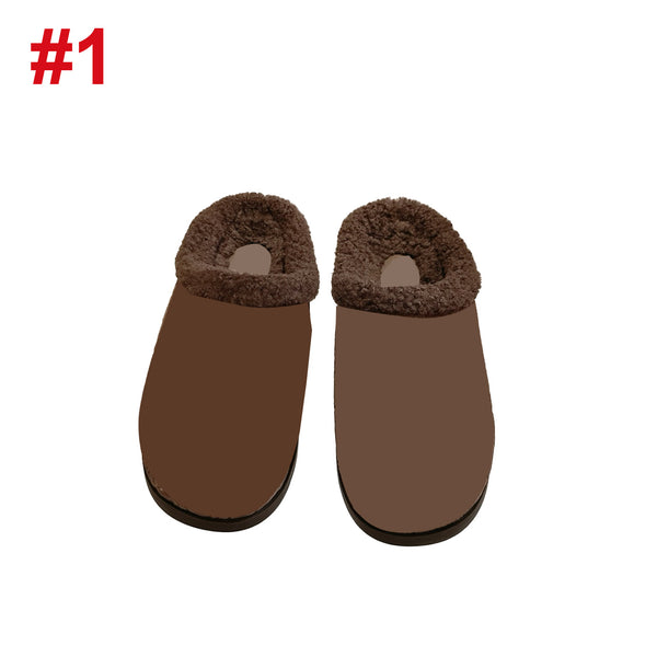 Women Flower Print Warm Slippers