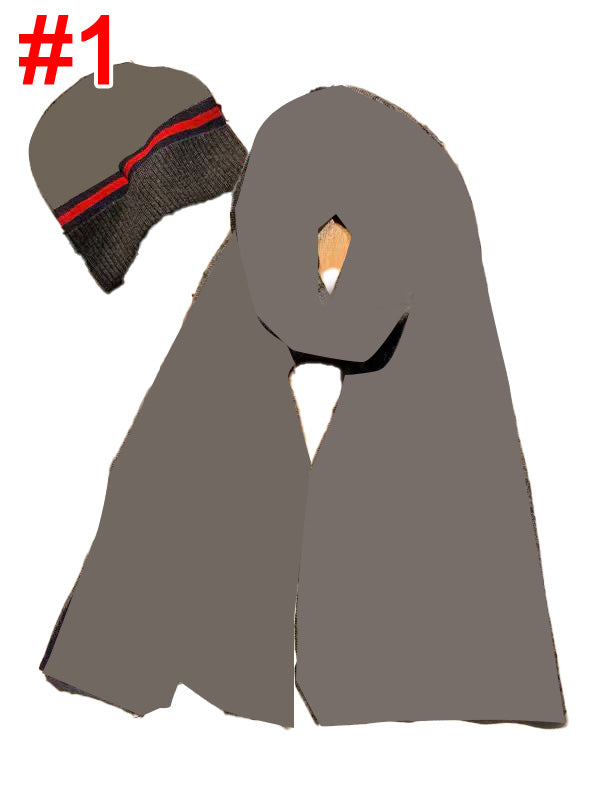 Unisex Beanie and Scarf Set