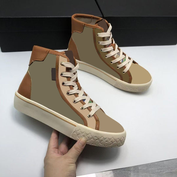 Flat color print shoes