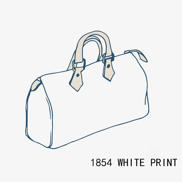 1854 White Weekend Travel Bag