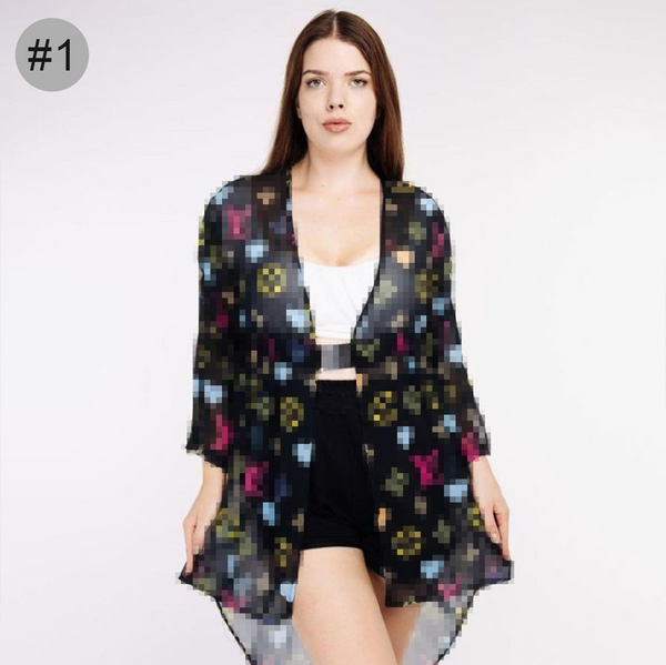 Ultra-thin Mesh Irregular Cardigan