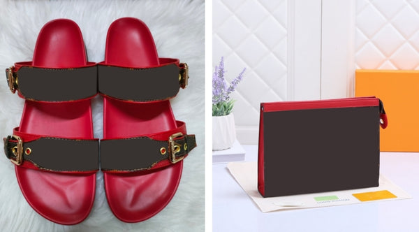 Slippers and Handbag