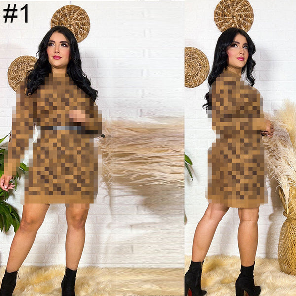 Loose Jumpsuit Wrap Hip Dress