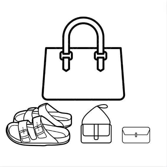 Pink Bag and Flats Sets