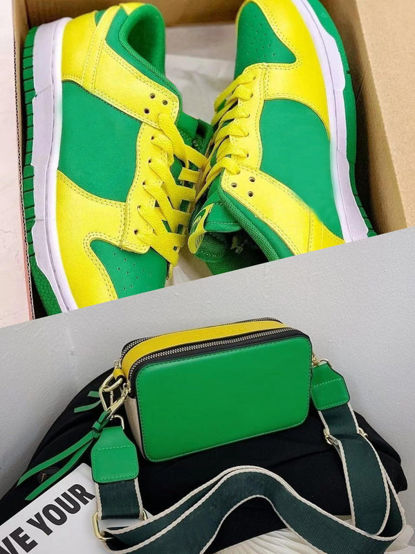Green&Yellow Shoes and Bags