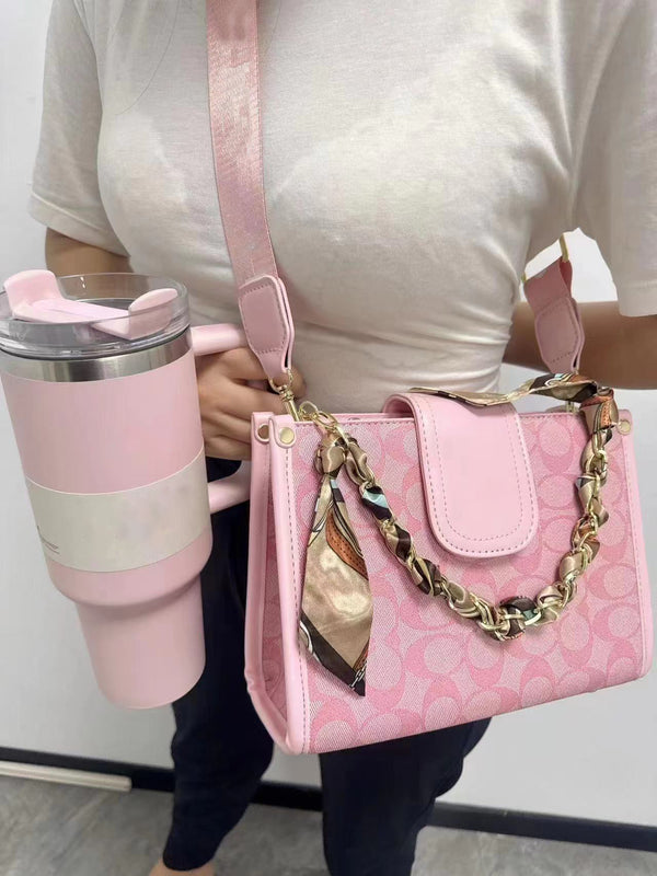 Pink Tumblers and Bags