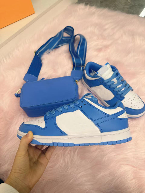 Blue Shoes & Bag Set