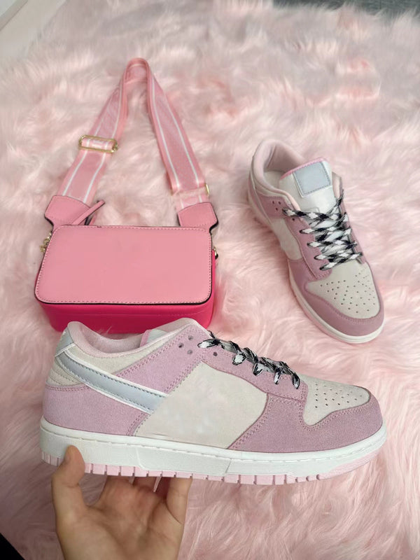 Pink Shoes & Bag Set