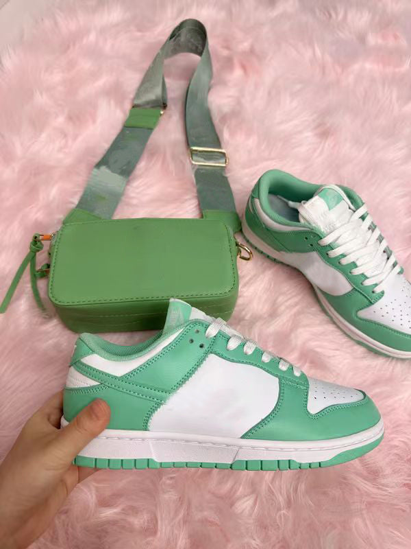 Green Shoes & Bag Set