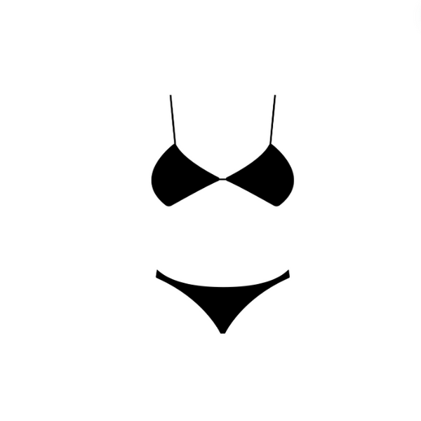 Vintage Patterned Bikini with Breast Pad