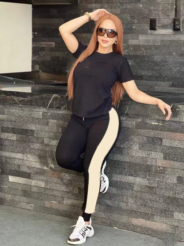 Casual Embroidery Two-piece Set