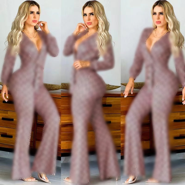 Sexy Slim-fit Long-sleeved Jumpsuit