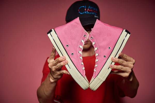 High top canvas shoes