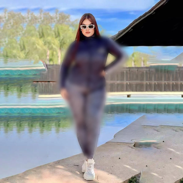 Printed Casual Suit(Plus size）