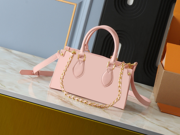 Pink flower print bag