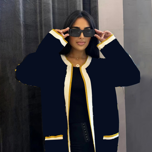 Pocket Knit Cardigan Sweater