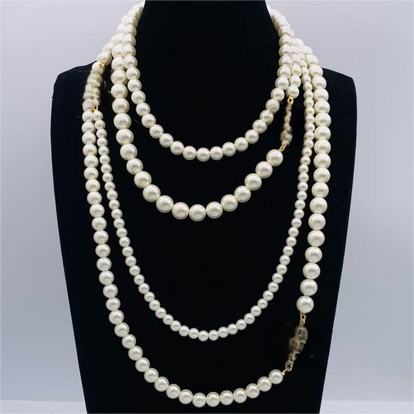 Sweater Layered Pearl Necklace (LL2133)