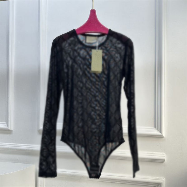 Micro-transparent Long-sleeved Jumpsuit