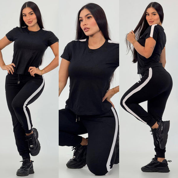 Printed Casual Sports Two-piece Set