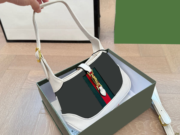 Color-blocked Underarm Bag