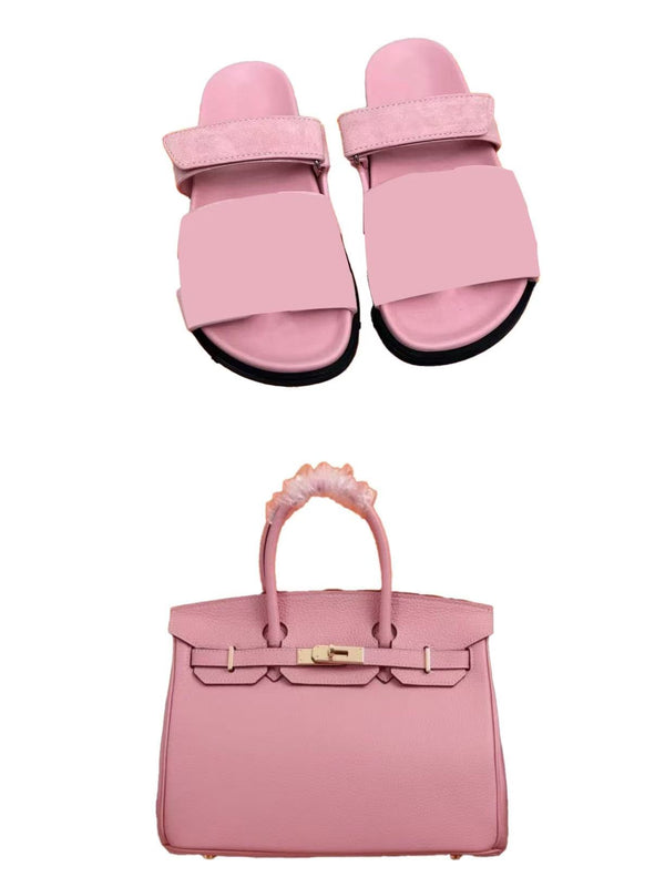 Pink shoes and bag