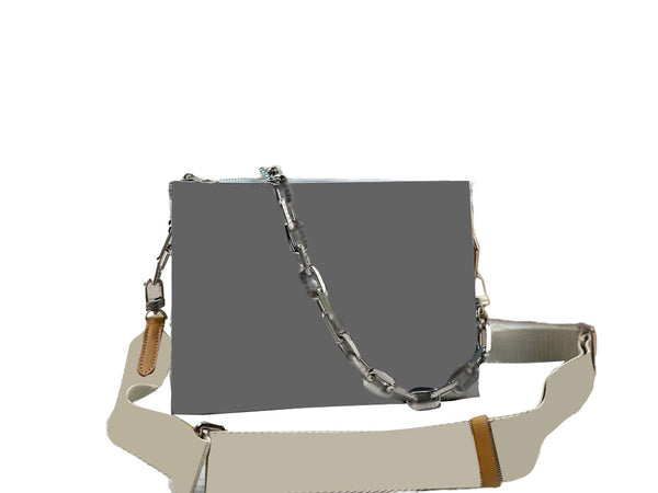 Silver Chain Crossbody Underarm Bag
