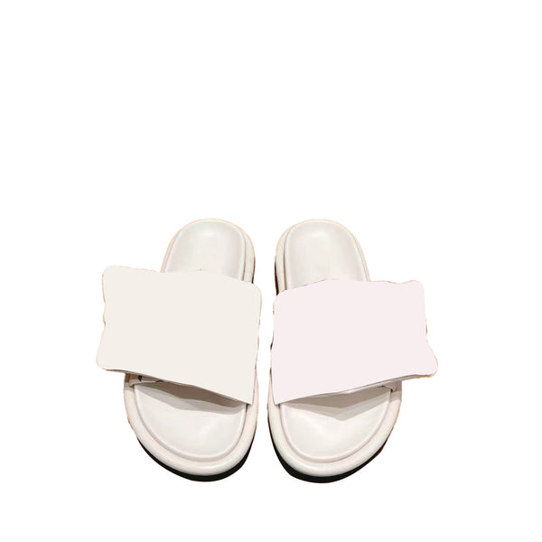 Summer White Slippers