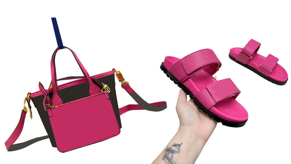 Rose Red Bag & Slippers