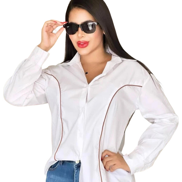 Fashion Embroidered Women's Shirt
