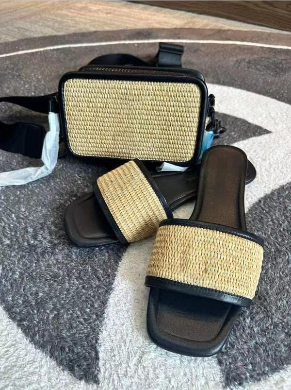 Summer Weaving Slippers and Bags