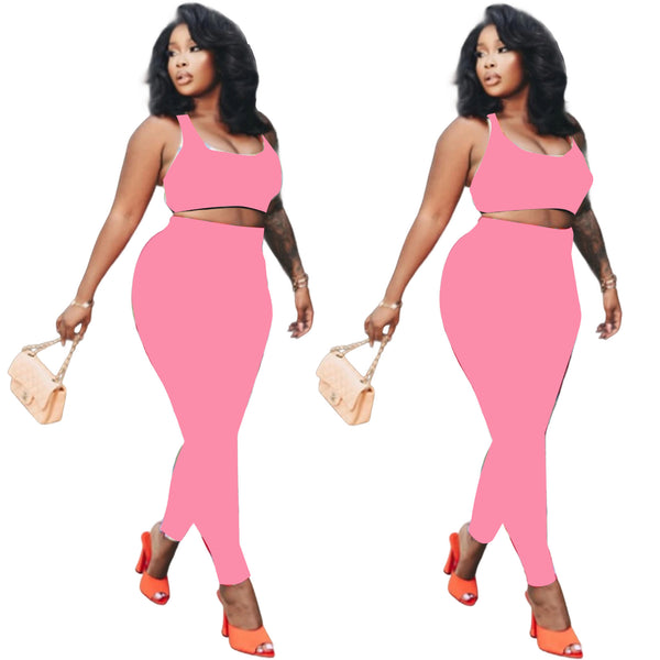 Sports vest + trousers two-piece set