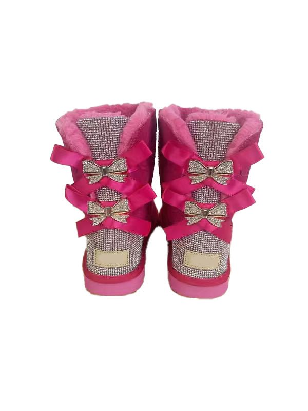 Rose Red Diamond Boots