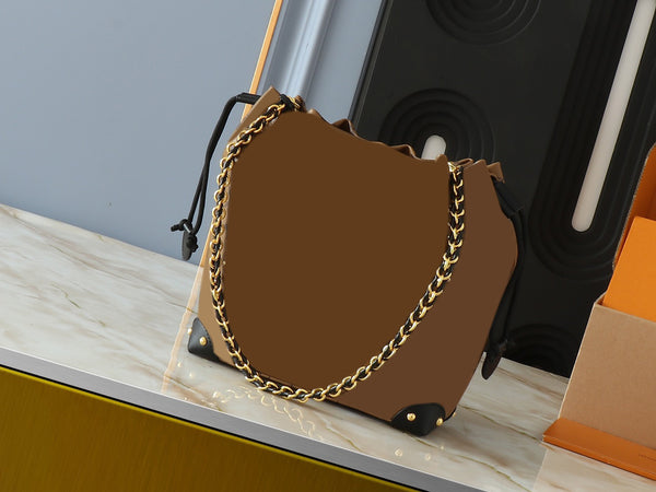 Flower Print Bucket Bag