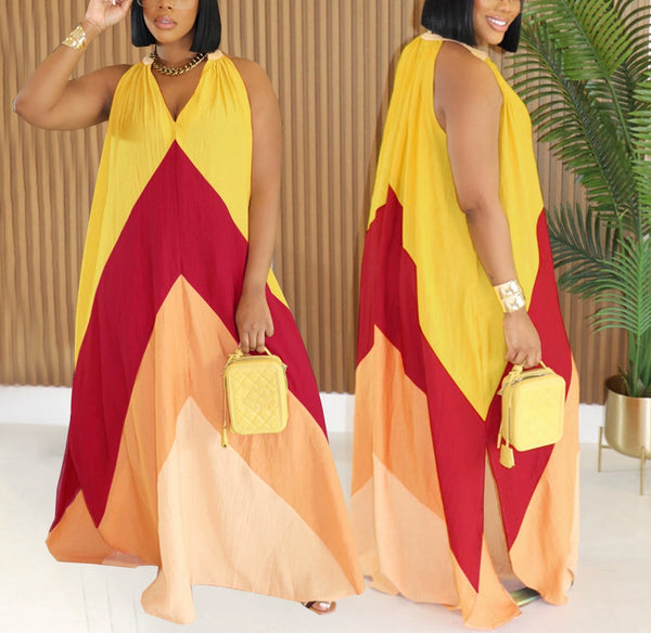 V Neck Resort Dress
