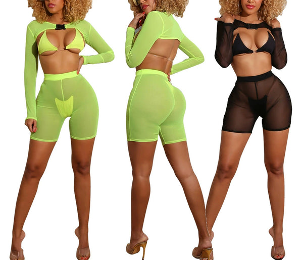 Sexy Swimsuit Four Piece Set