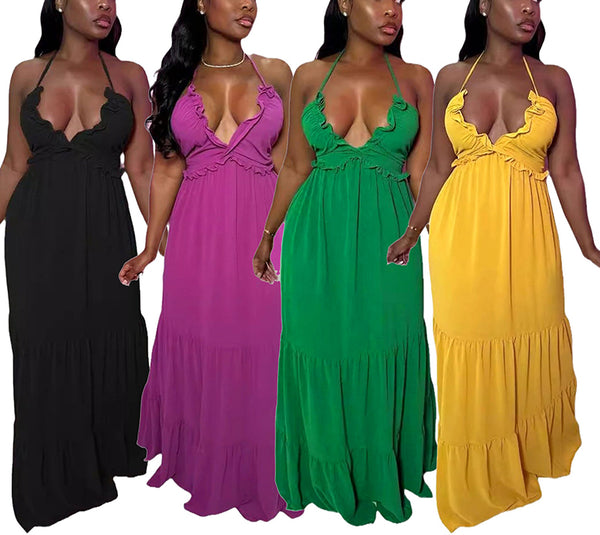 Slim Suspender Dress