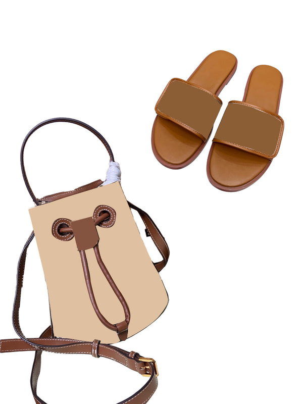 Bucket Bag & Slippers