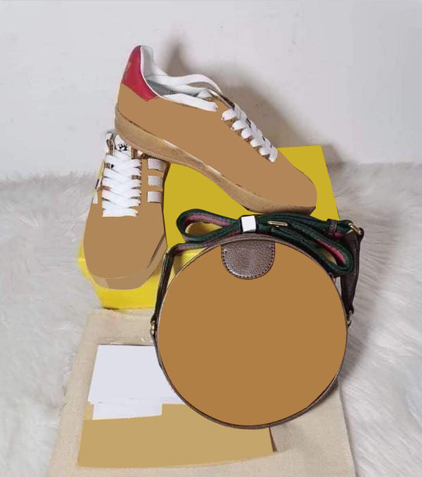 Brown Women Bag& Shoes Set