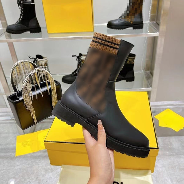 Knitted Patchwork Doc Martens