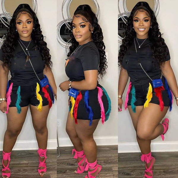 Printed Lettering Street Beat Cotton T-shirt Top