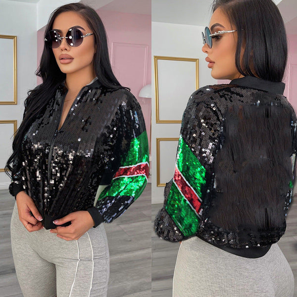 Sexy Slim-fit Sequin Jacket