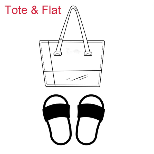 G- Purse & Flat Set/ Tote & Flat Set