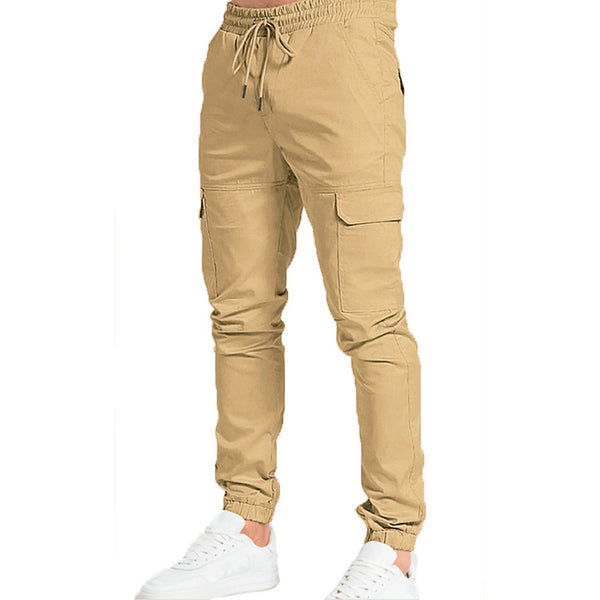 Slim Men's Casual Solid Color Pants