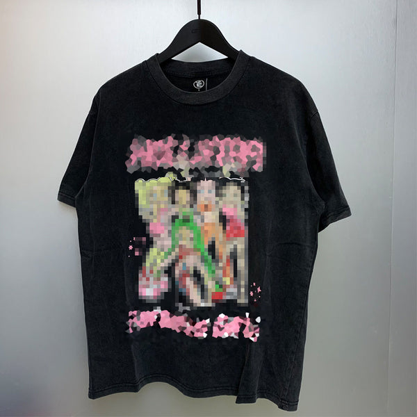 Loose Slimming Round Neck Short Sleeves