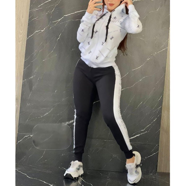 Casual Hoodie Pant Suit