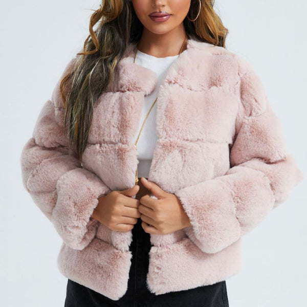 Patchwork Fur Coat