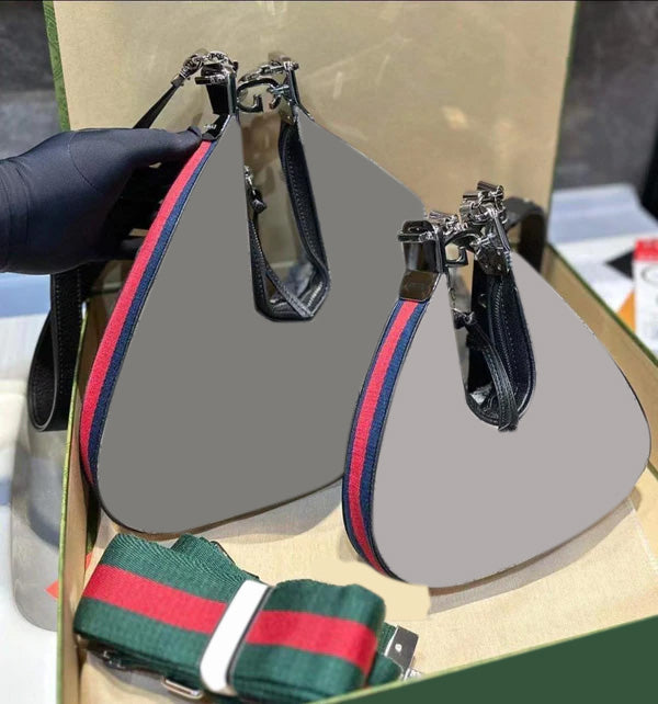 Classic Crossbag with Green Strap