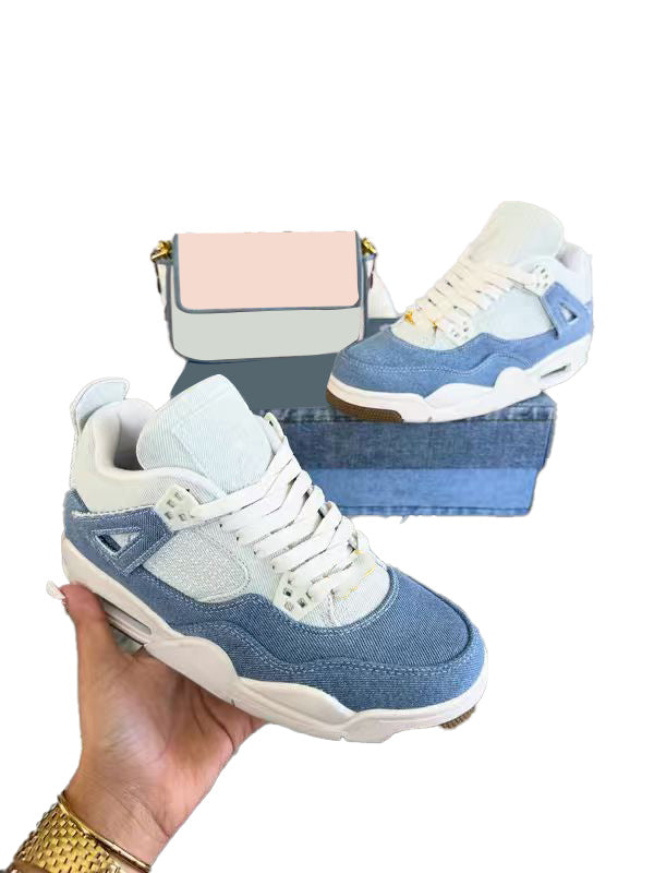 Fashion Light Blue Sneakers&Bag