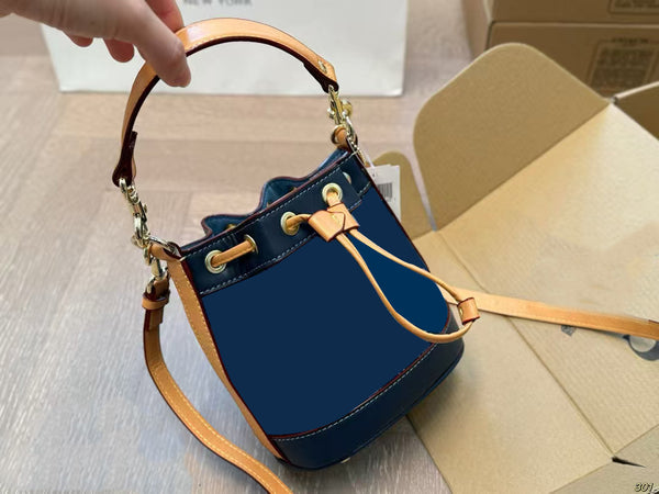 Denim Bucket Bag